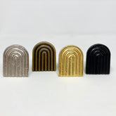 Large Vintage Art Deco Arch Iron Knob. Classic, Timeless Design with Bold Arch Detail for Cabinets, Drawers, & Furniture